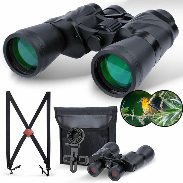 LAKWAR 20x50 Binoculars for Adults,HD Binoculars with Low Light Night Vision, Clear FMC BAK4 Pris... | Walmart (US)