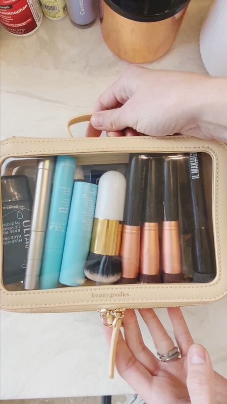 The cutest little makeup bag you ever did see! I’m amazed at how much you can fit in here. I got this from Amazon and it’s perfect for travel!

#LTKTravel #LTKBeauty #LTKFindsUnder50