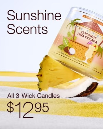$12.95 All 3-Wick Candles
Limited time only—fresh summer scents that glow for up to 45 hours.

#LTKSeasonal #LTKHome
