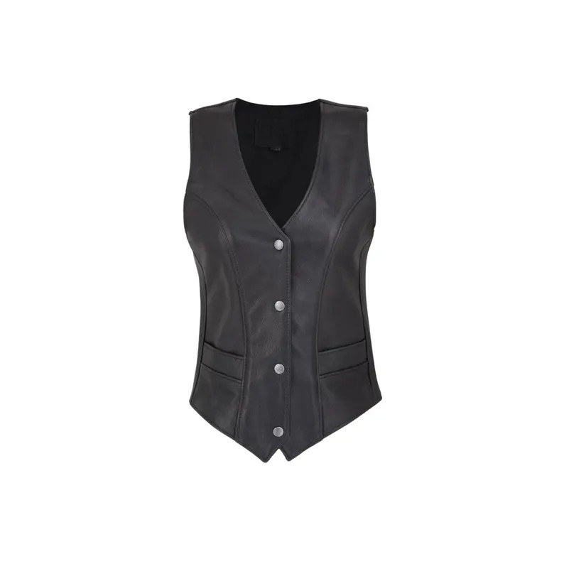 Handmade Black Leather Vest: Women's Western Style Lace-up - Etsy | Etsy (US)