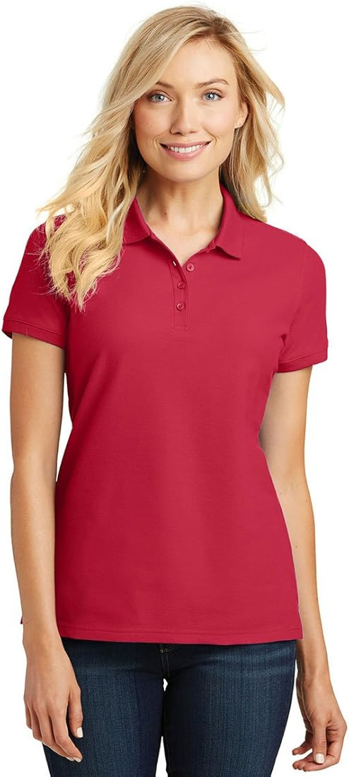 Port Authority Ladies Core Classic Pique Polo. L100 | Amazon (US)