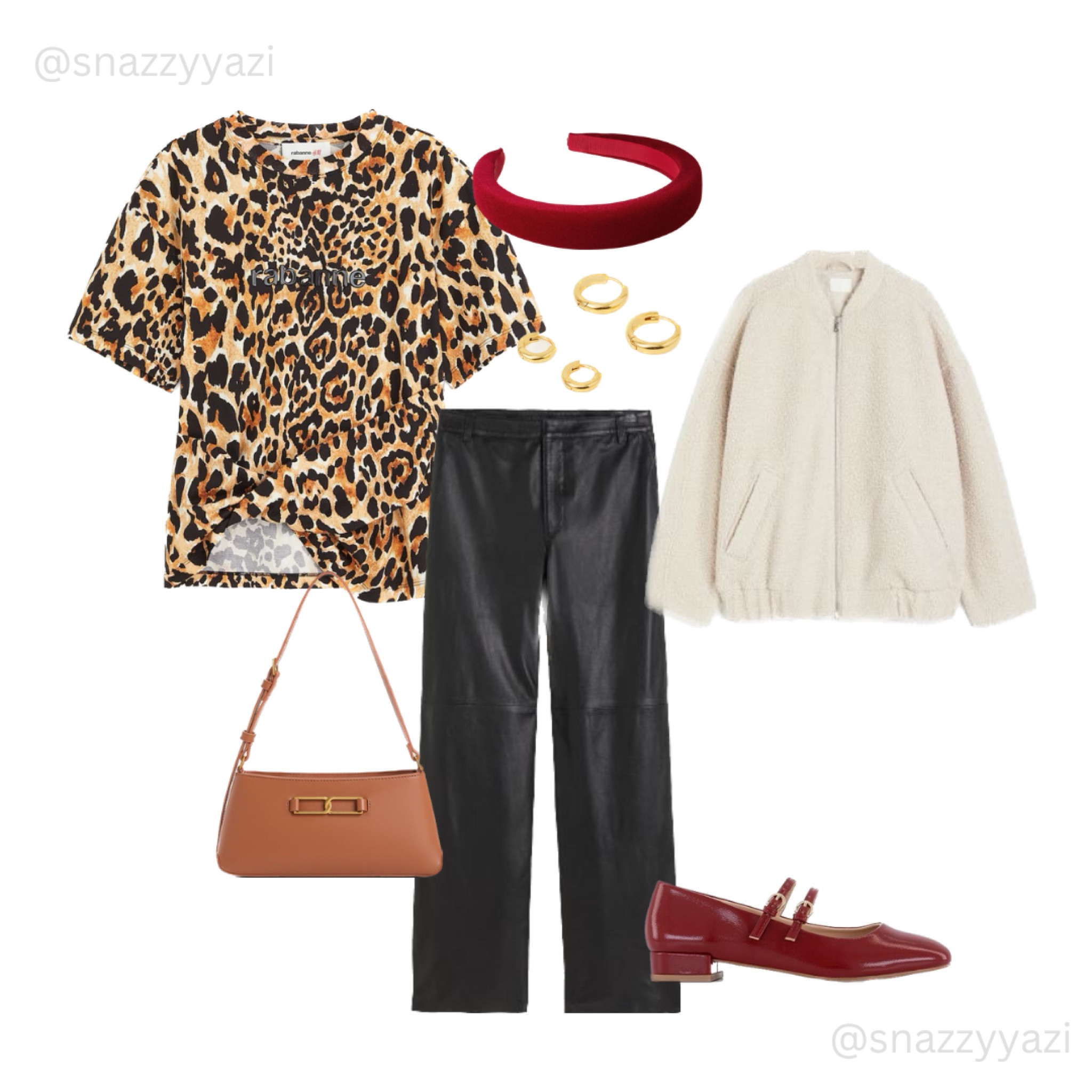 Leather pants and leopard print style board. 

#LTKfindsunder50 #LTKeurope #LTKSeasonal