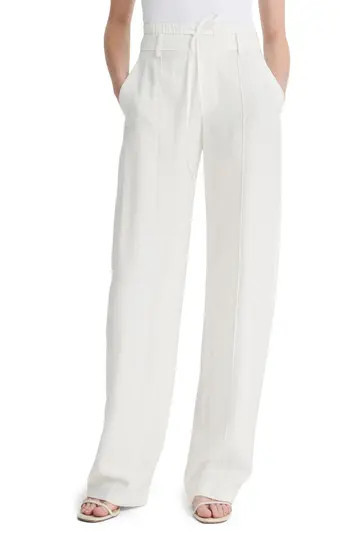 Vince Double Waist Drawstring Pants in Off White at Nordstrom Rack, Size 10 | Nordstrom Rack