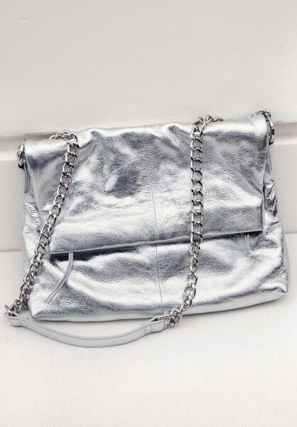 Perrie Chain Leather Crossbody Bag | Hush UK