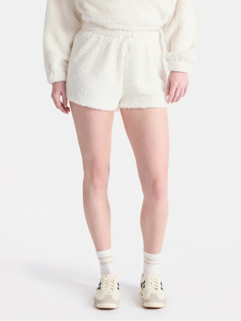 No Boundaries Plush Bungee Cord Shorts, Women's | Walmart (US)