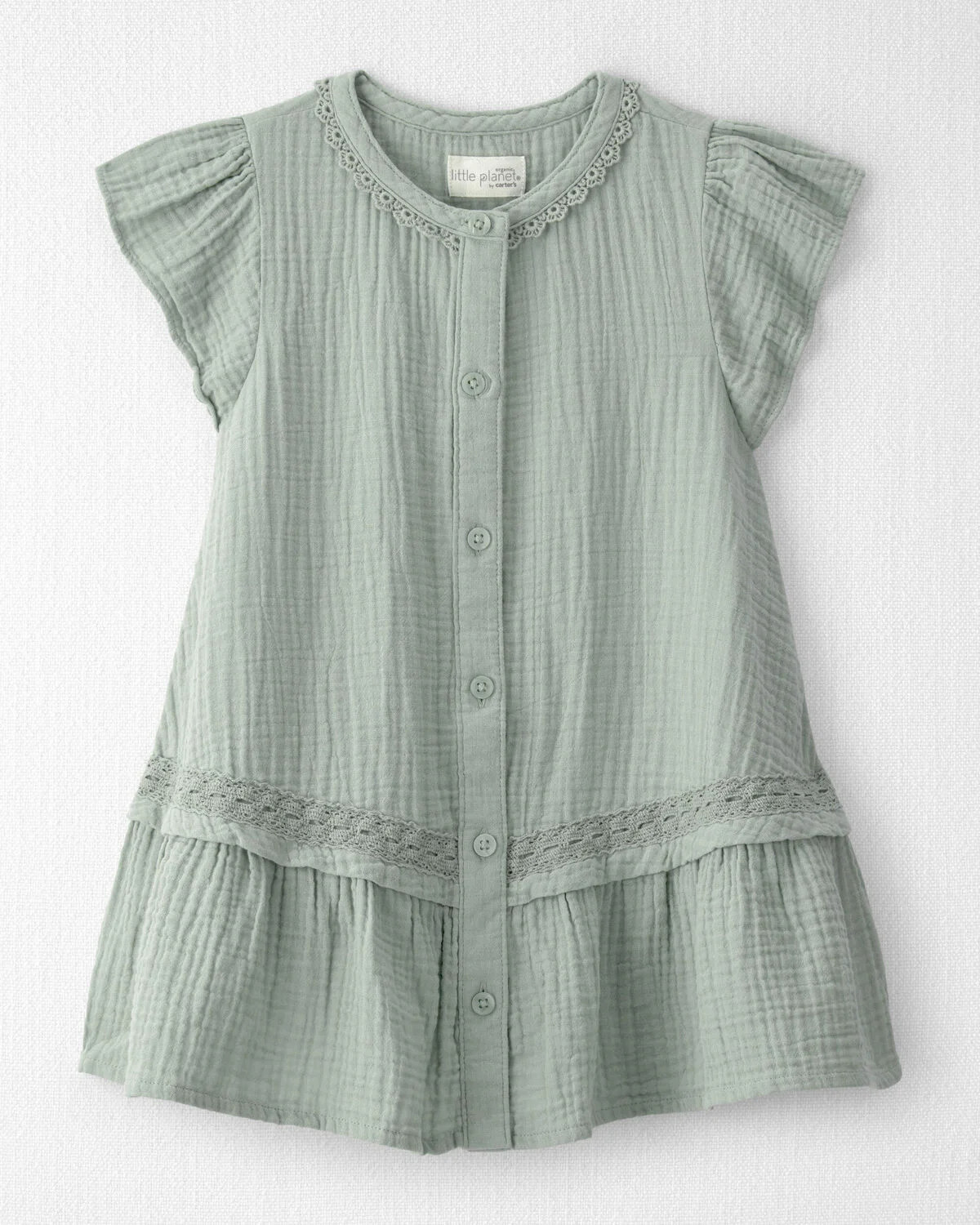Toddler Girl Organic Cotton Gauze Dress - Little Planet | Carter's | Carter's Inc
