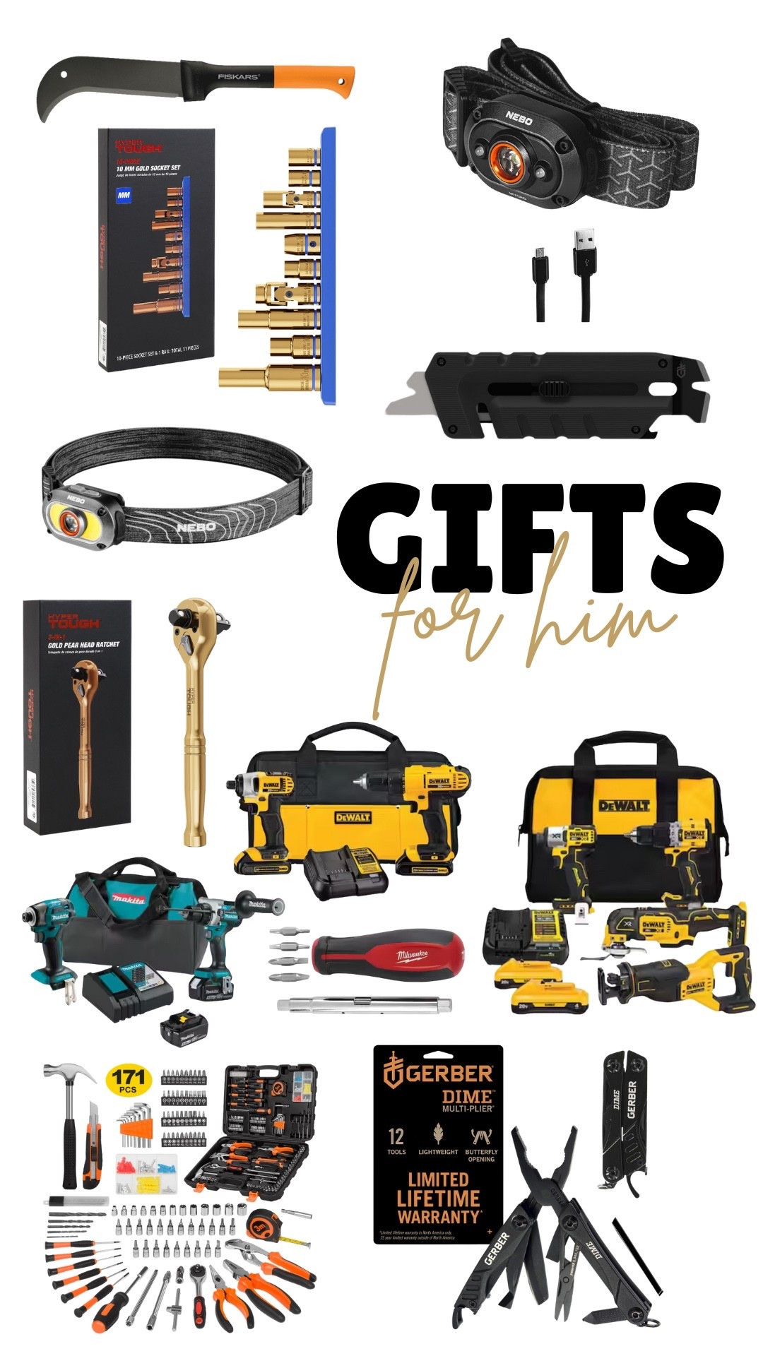 Gifts for the Handyman (or woman) in your life! 🛠️ 

#homedepot #walmart #makita #dewalt #milwaukee 

#LTKGiftGuide #LTKHome