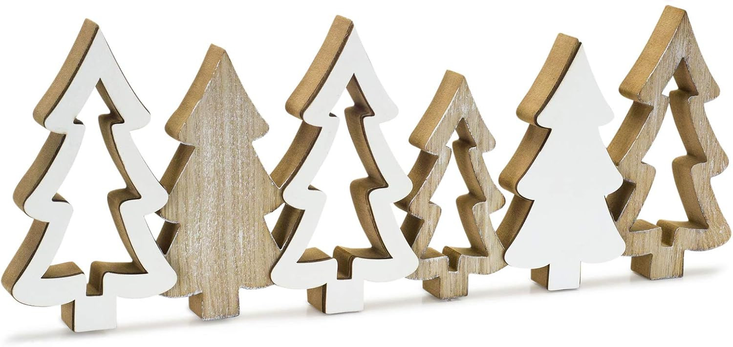 Melrose Wood Christmas Trees | Amazon (US)