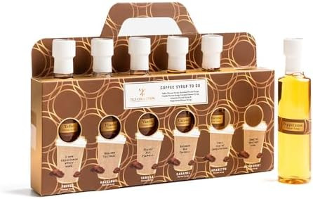Premium Coffee Syrup Gift - Set 6 x 75ml Assorted Flavoured Syrup For Coffee Including Vanilla Ca... | Amazon (US)