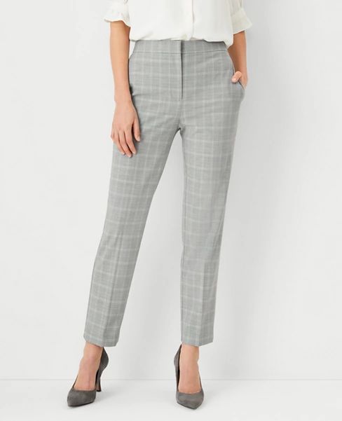 The High Rise Ankle Pant in Plaid | Ann Taylor (US)