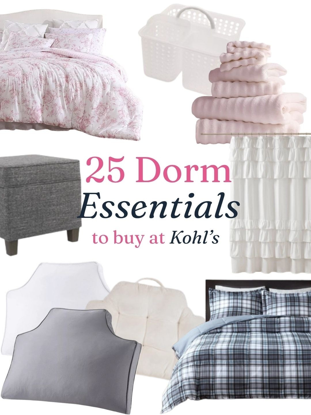 Kohl’s can be a great place to pick up dorm essentials, especially when they release one of their extra coupons! 

Timing really matters here, and stacking sales plus Kohl’s rewards offers is usually where the best deals happen. These are 25(ish) of my favorites at Kohl’s!