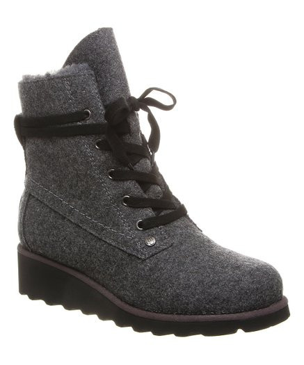 BEARPAW | Gray Krista Wool Boot - Women | Zulily