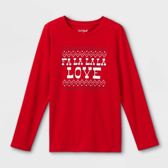 Girls' 'Christmas Unicorn' Long Sleeve Graphic T-Shirt - Cat & Jack™ | Target
