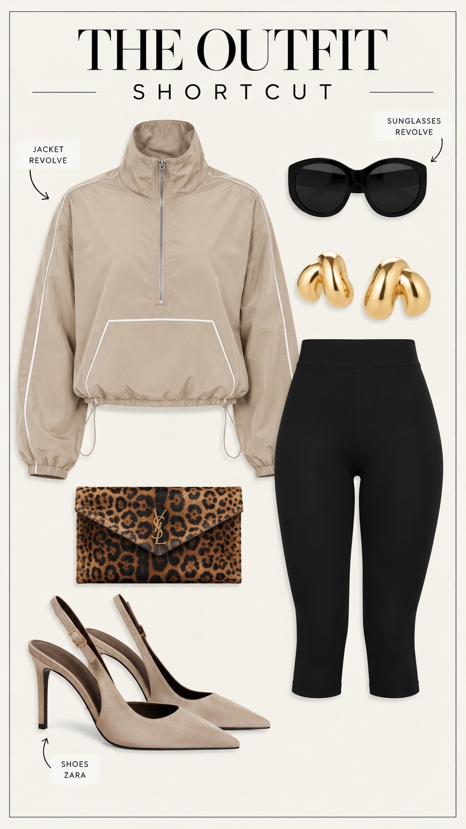 the kind of outfit that makes you feel like you have your life significantly more together than you actually do. Polished, a little intimidating, but still cool. I would size up one size with the windbreaker so it’s a bit oversized. ￼

#LTKootd #LTKdayinmylife #LTKOver40