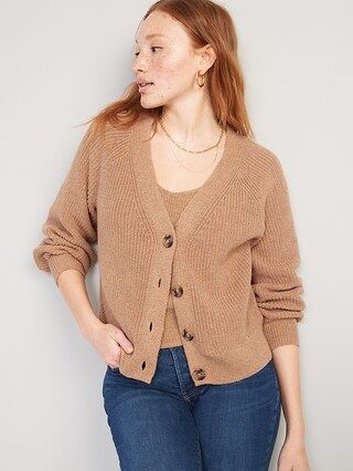 Shaker-Stitch Cardigan Sweater for Women | Old Navy (US)