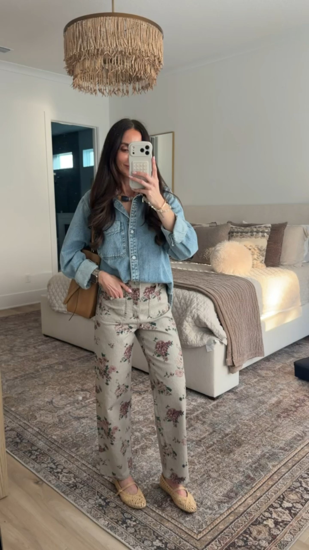 Denim shirt, floral jeans, spring trends 2026, target finds, annabrstyle.

#LTKOver40 #LTKootd
