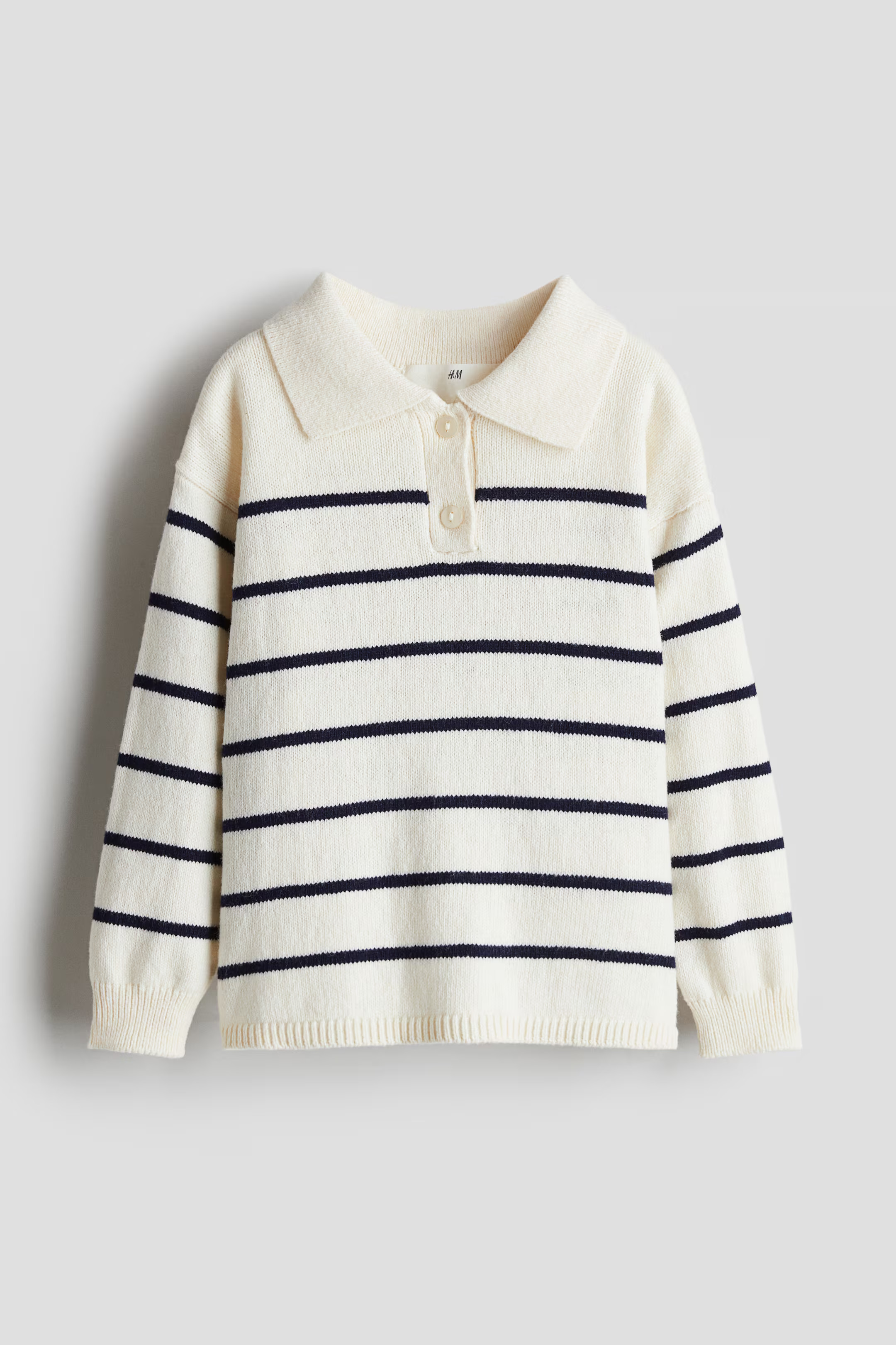 Rib-Knit Polo Sweater | H&M (US + CA)