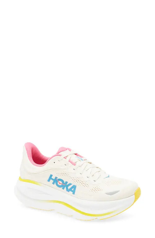 HOKA Bondi 9 Running Shoe in Alabaster /Birch at Nordstrom, Size 9.5 | Nordstrom