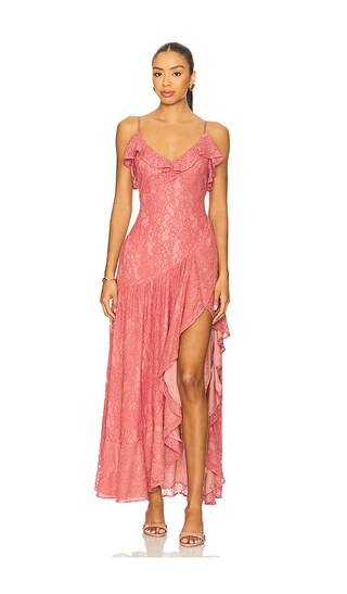Jada Maxi Dress in Dusty Rose | Revolve Clothing (Global)