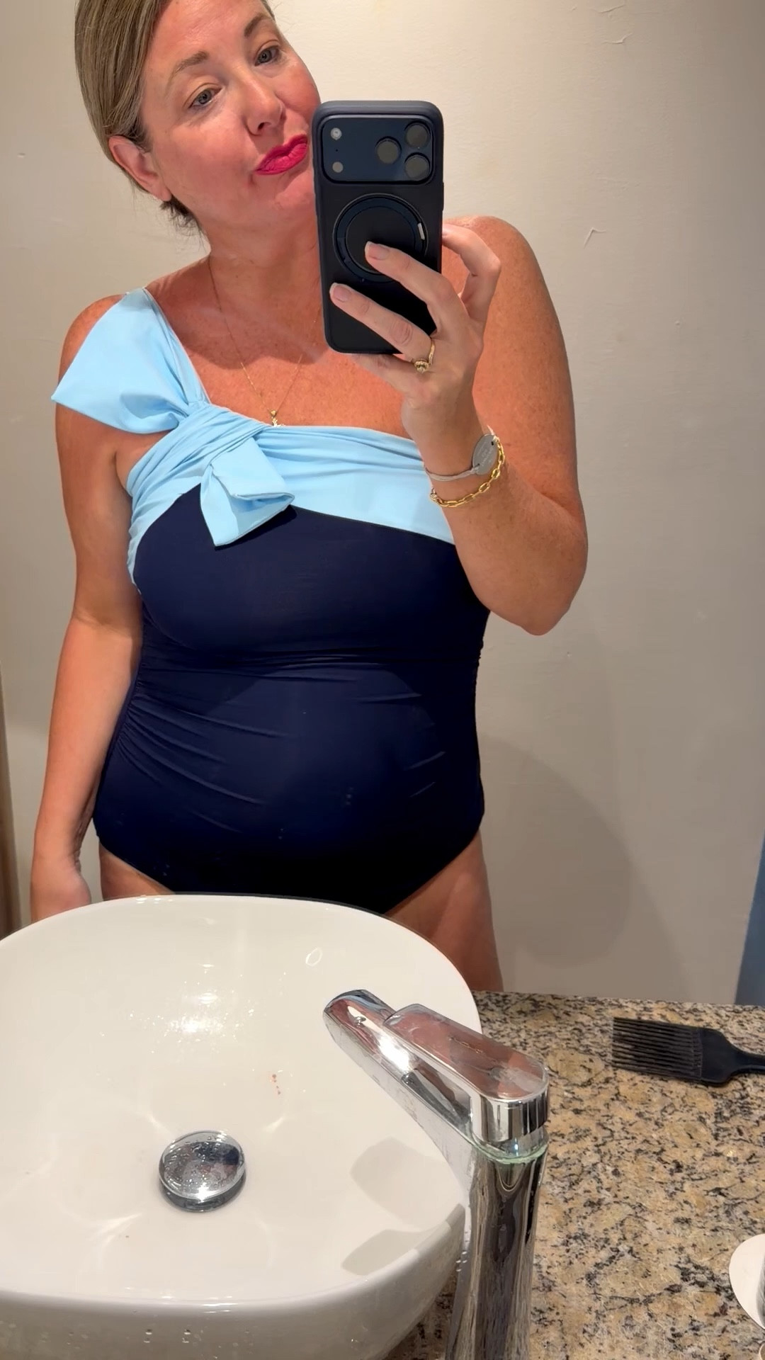 This might be my new favorite swimsuit of all time -ordering more colors now. Swimsuit is so flattering and even better…so comfortable. ￼so many color options
Wearing | Size 16 -TTS