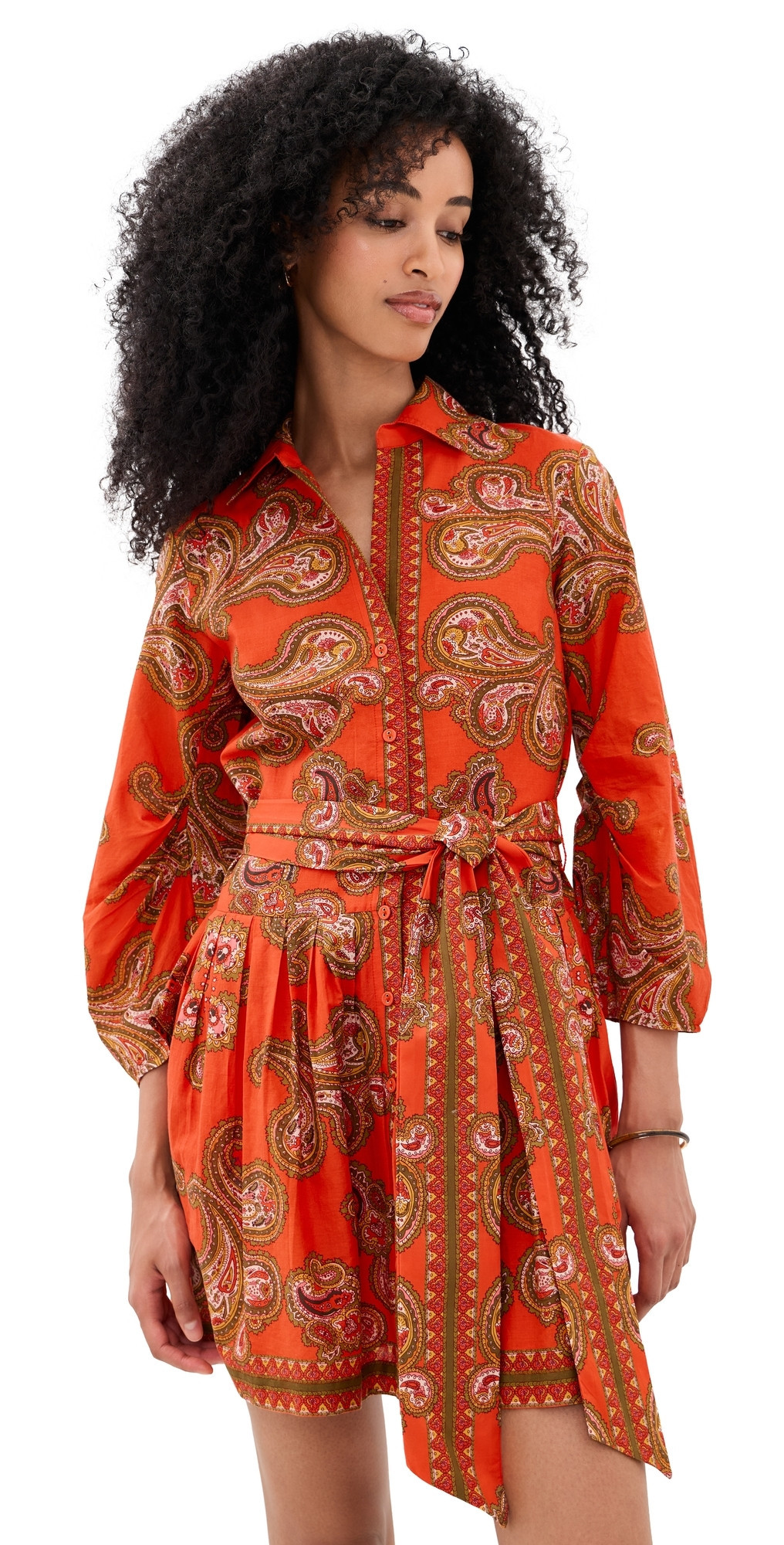 Cara Cara Raya Mini Dress Sierra Paisley Orange 14 | Shopbop