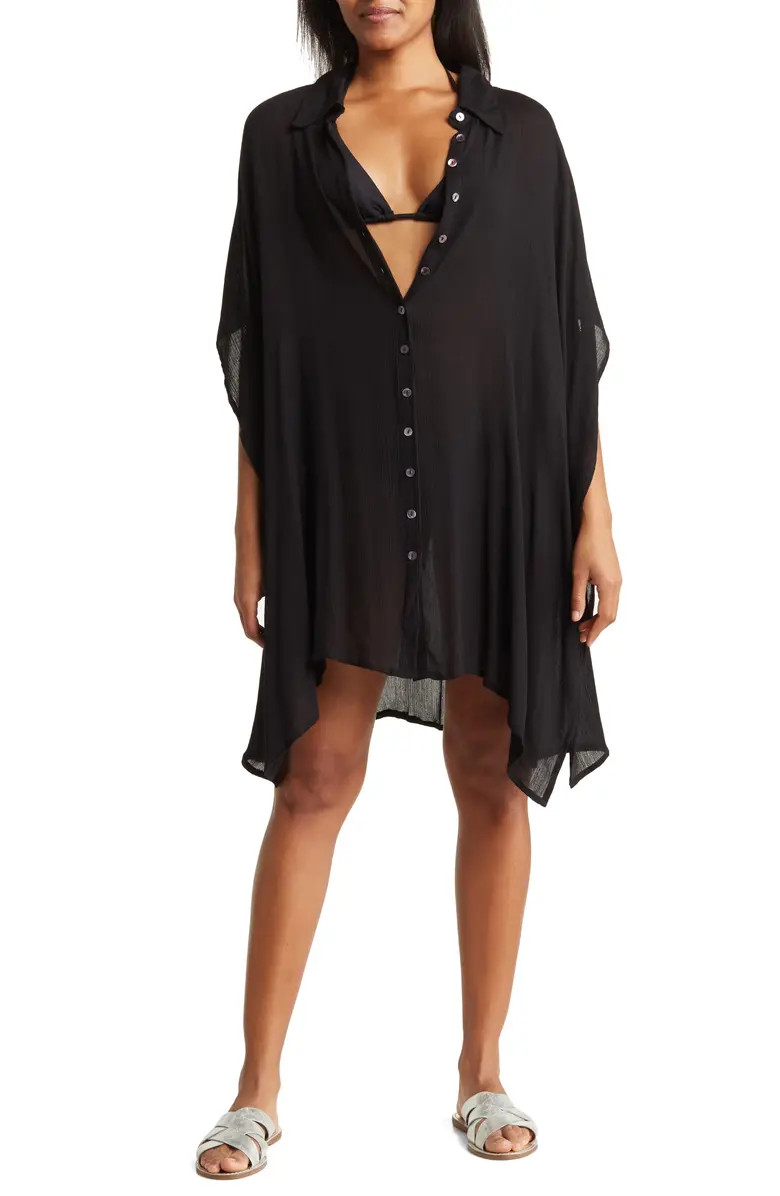 BOHO ME Sharkbite Button-Up Coverup | Nordstromrack | Nordstrom Rack