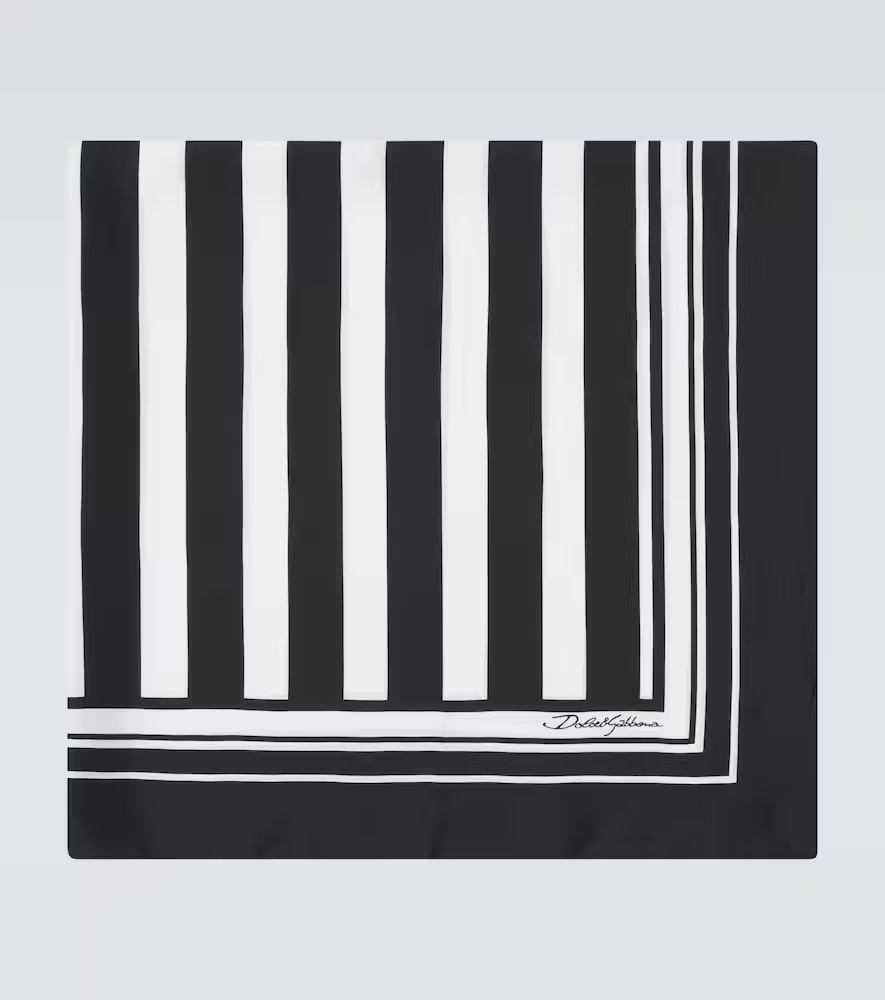 Dolce&Gabbana Striped silk scarf | Mytheresa (DACH)