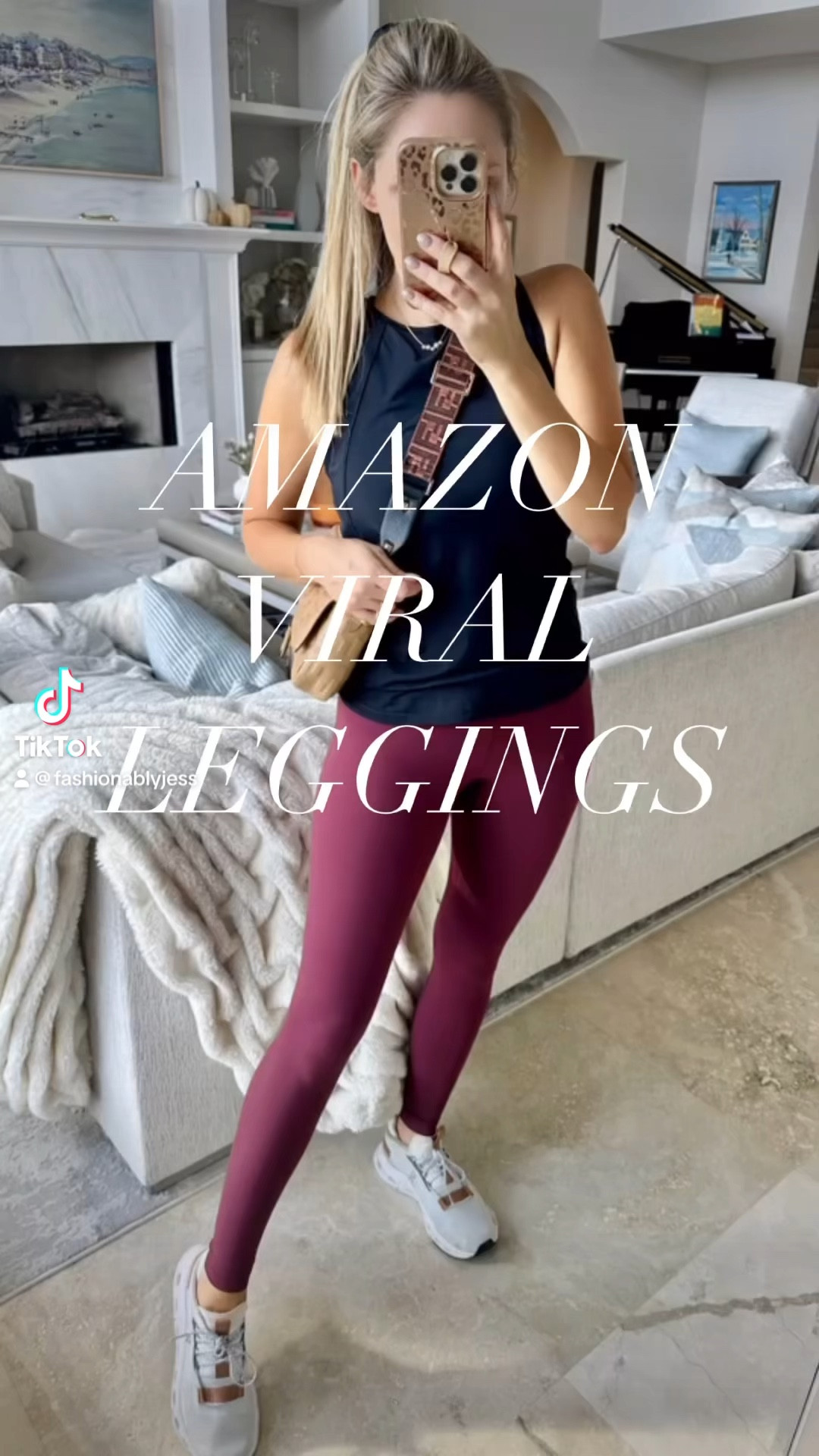 Amazon viral high rise leggings only $30. Wearing small. TTS 

#LTKfindsunder50 #LTKVideo #LTKover40