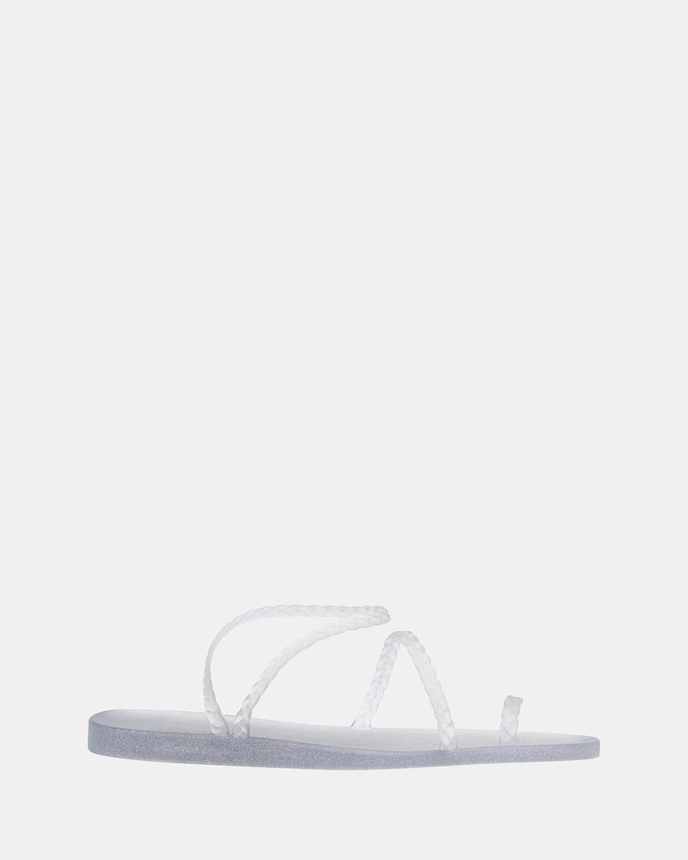 Ancient Greek Sandals - Eleftheria Jelly Sandals - Strappy sandals (Clear & Silver Glitter) Eleftheria Jelly Sandals | THE ICONIC (AU & NZ)