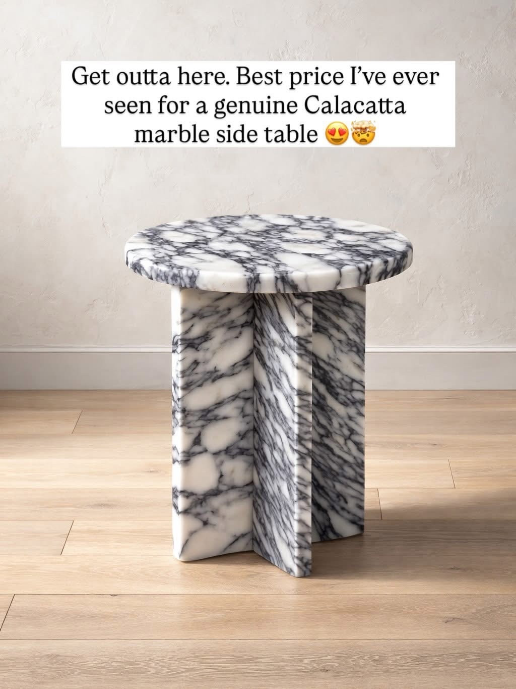 Most stunning & best priced marble side table 😍