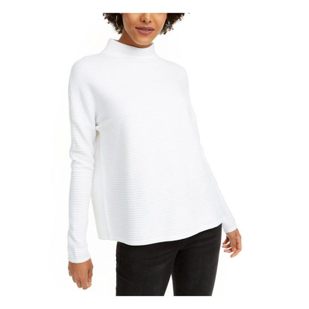 French Connection Womens Lena Oversized Funnel Neck Pullover Sweater White M - Walmart.com | Walmart (US)