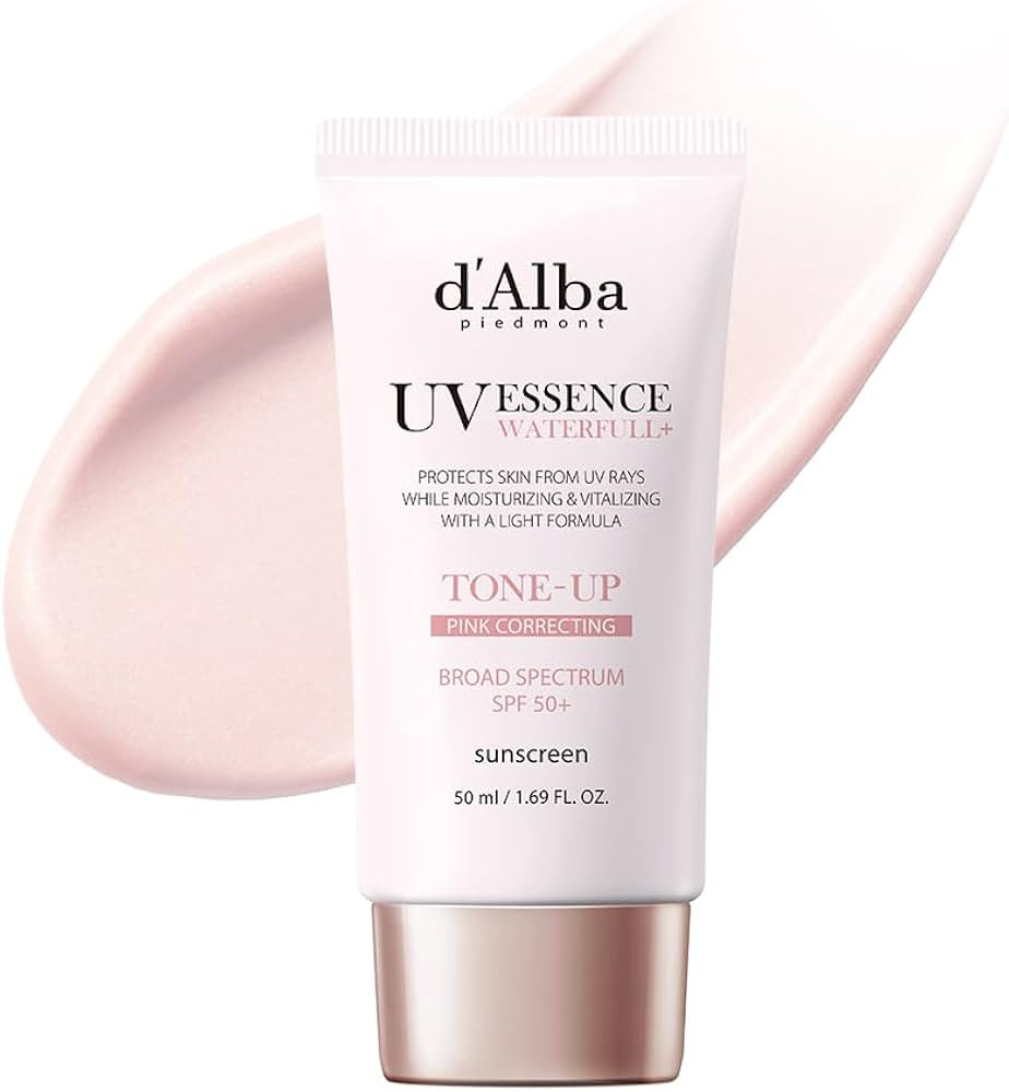 d'alba Piedmont Waterfull Tone-Up Sunscreen Serum BROAD SPECTRUM SPF 50 + Korean Sunscreen for Fa... | Amazon (US)