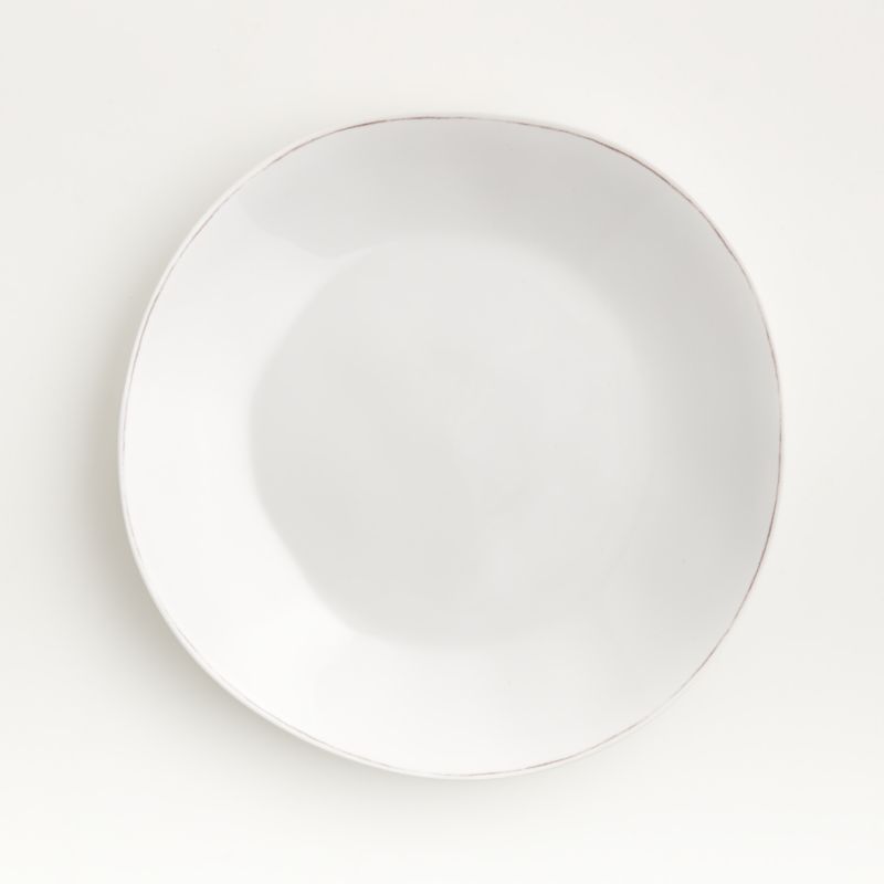 Marin White Outdoor Melamine Dinner Plate + Reviews | Crate & Barrel | Crate & Barrel