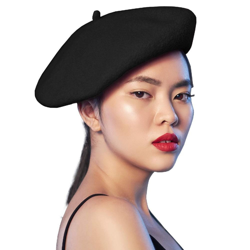 Black French Style Beret - Women's Classic Beret Hat For Casual Use - 1 Piece | Oriental Trading Company