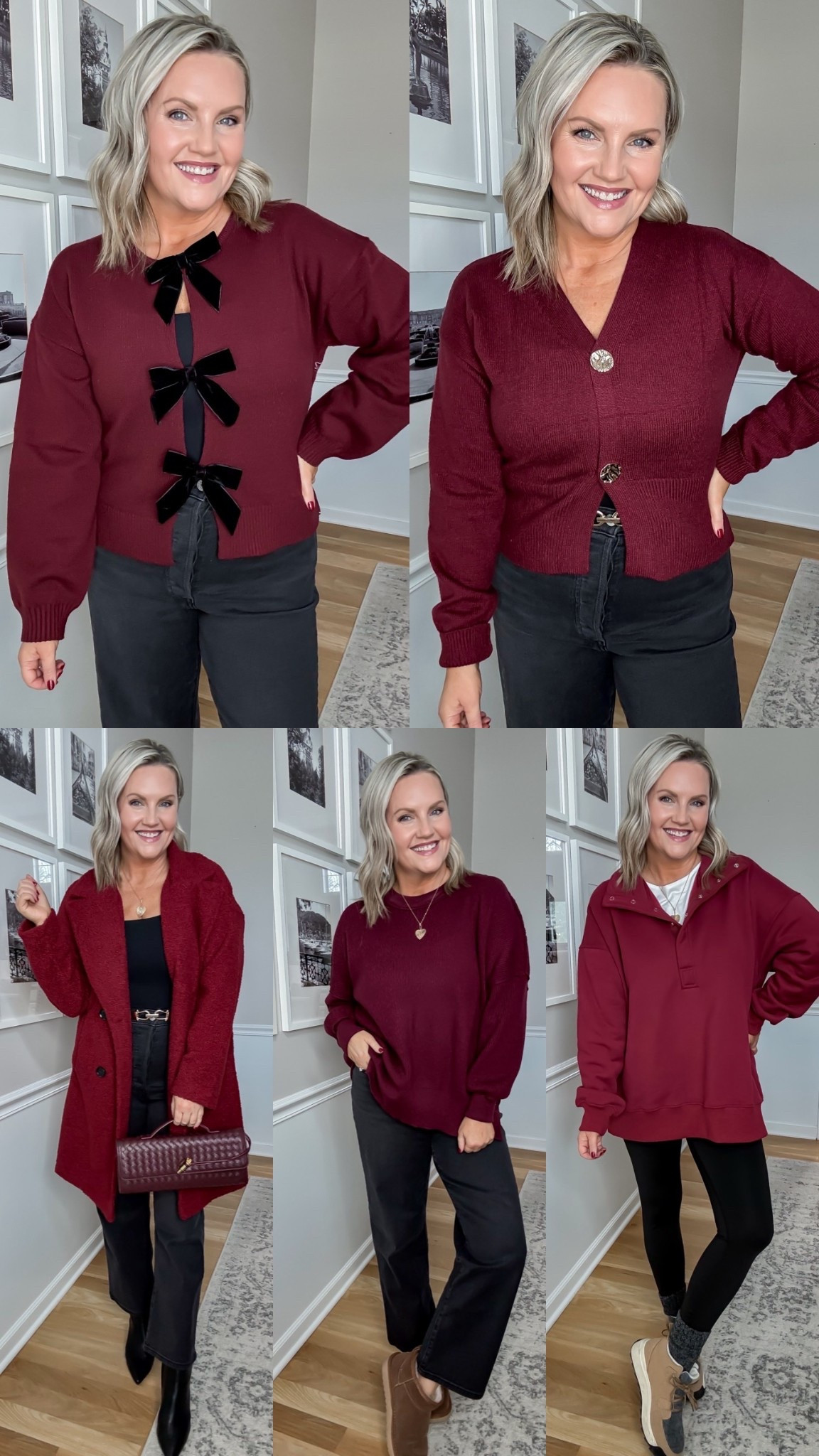 Burgundy fashion finds all from Amazon! Love these cute cardigans and sweaters ♥️ I’m in size small in the cardigans and jacket. Size medium in the pullovers. 
Amazon fashion
Winter outfits 
Workwear
Look for less handbag 
Sweaters for leggings 


#LTKFindsUnder50 #LTKOver40 #LTKSeasonal