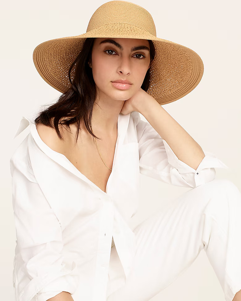 Textured summer straw hat | J. Crew US