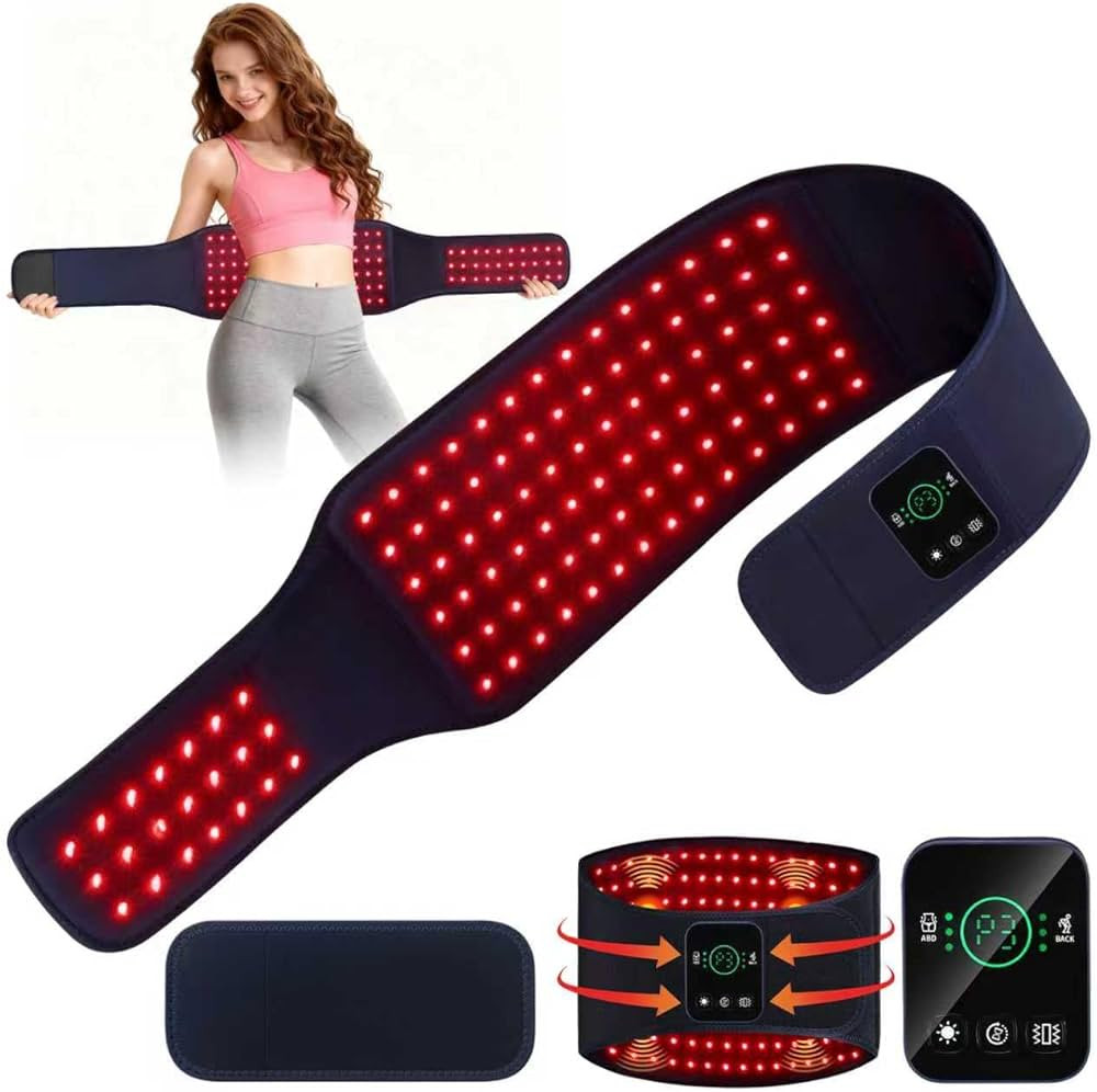 Red Light Therapy Belt for Body, Cordless Infrared Therapy Belt for Back/Abdomen, Waist Wrap with... | Amazon (US)