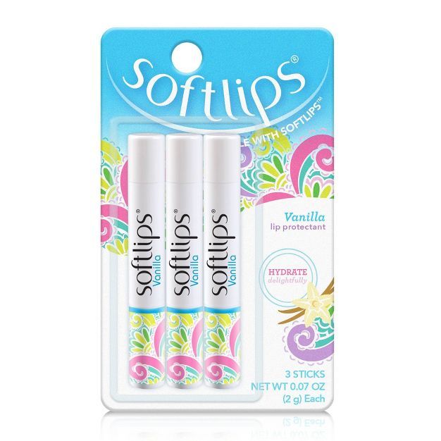 Softlips Lip Balm - Vanilla - 0.21oz/3pk | Target