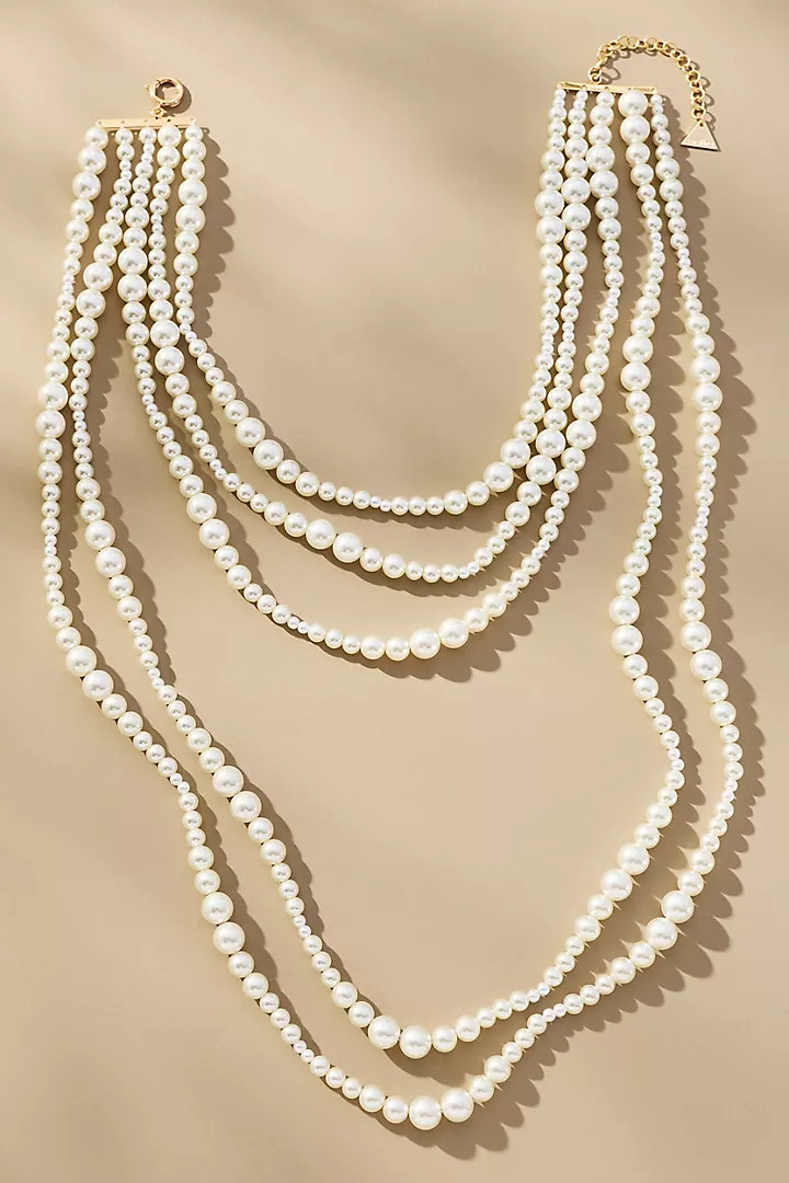 Layered Pearl Necklace | Anthropologie (US)