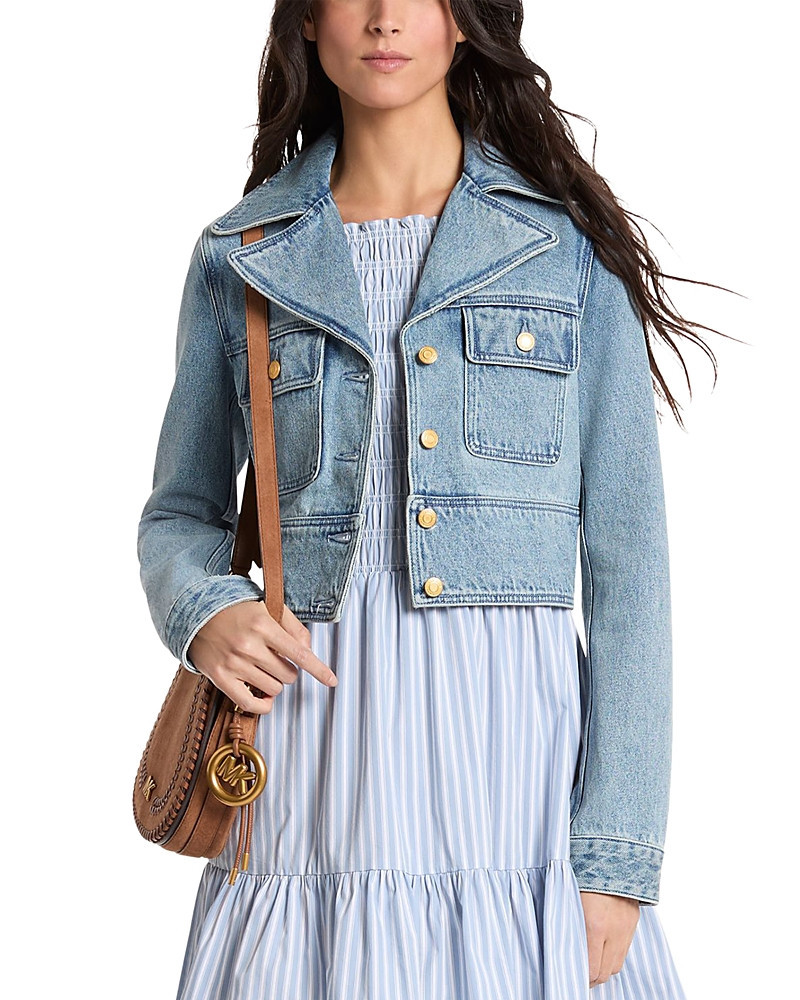 Michael Kors Cropped Denim Jacket | Bloomingdale's (US)