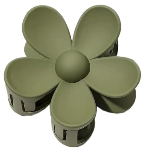 Flower Claw Hair Clips - Non-Slip Matte Clips for Thick, Medium & Thin Hair (1 Olive Hair Clip) | Amazon (US)