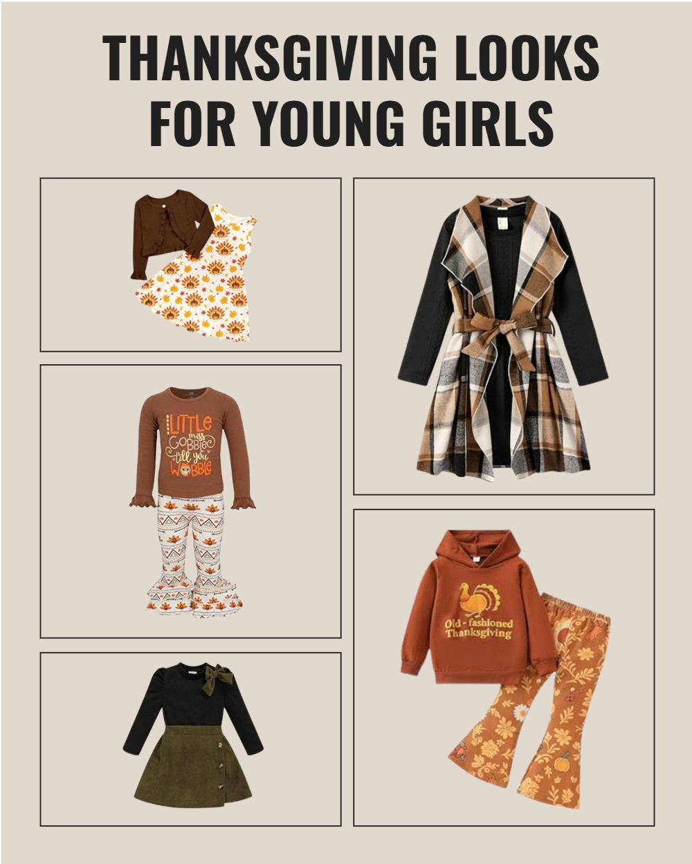 From pumpkin prints to plaid layers, these little girl Thanksgiving outfits are as adorable as they are comfy. Perfect for family photos, school parties, or the big feast.

Linked all my favorite finds from Amazon so your little one can look festive and feel comfortable all day long!
 

 #LTKHoliday #LTKSeasonal #LTKKids