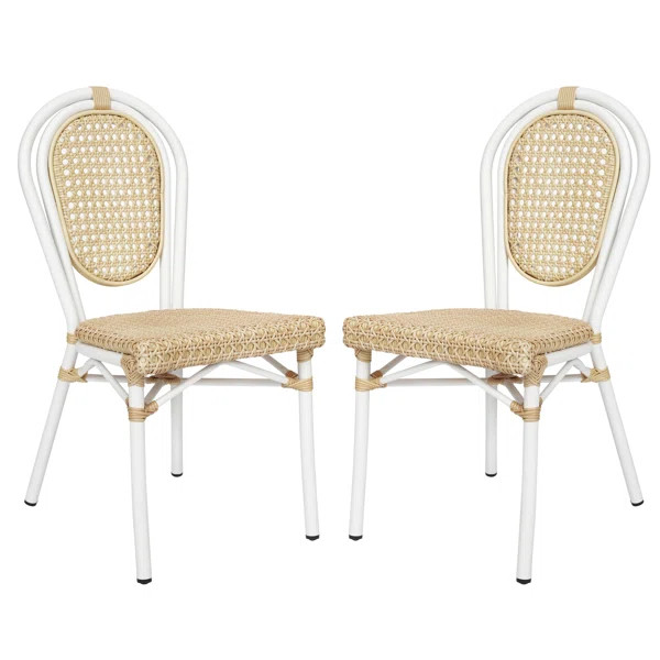 Damore Indoor/Outdoor Commercial Thonet French Bistro Stacking Chair (Set of 2) | Wayfair North America
