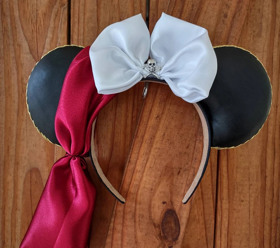 Pirates of the Caribbean Mickey Mouse Minnie Mouse Ears - Etsy | Etsy (US)