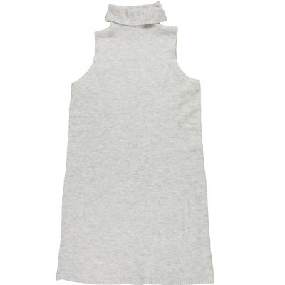 MSK Womens Sleeveless Turtleneck Sweater Dress, gray, X-Large | Target