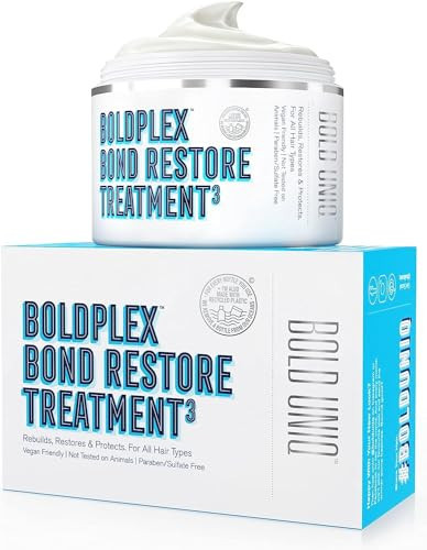 BoldPlex Hair Mask - Bond Restore Treatment for Dry, Damaged Hair - Helps Repair & Nourish Curly, Bleached, or Frizzy Hair - Includes Rosemary Oil for Hair Growth - 6.76 Fl Oz | Amazon (US)