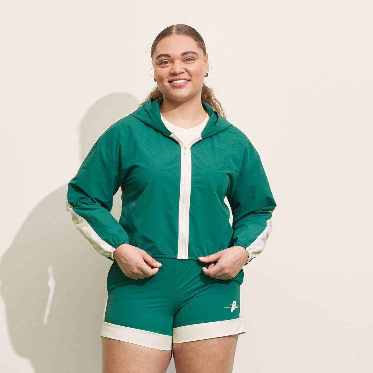 Prince Pickleball Women's Woven Zip-Front Hooded Jacket - Green | Target