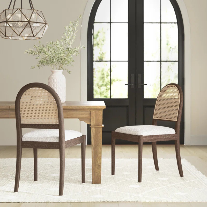 Cossette Acrylic Side Chair in Off-White (Set of 2) | Wayfair North America