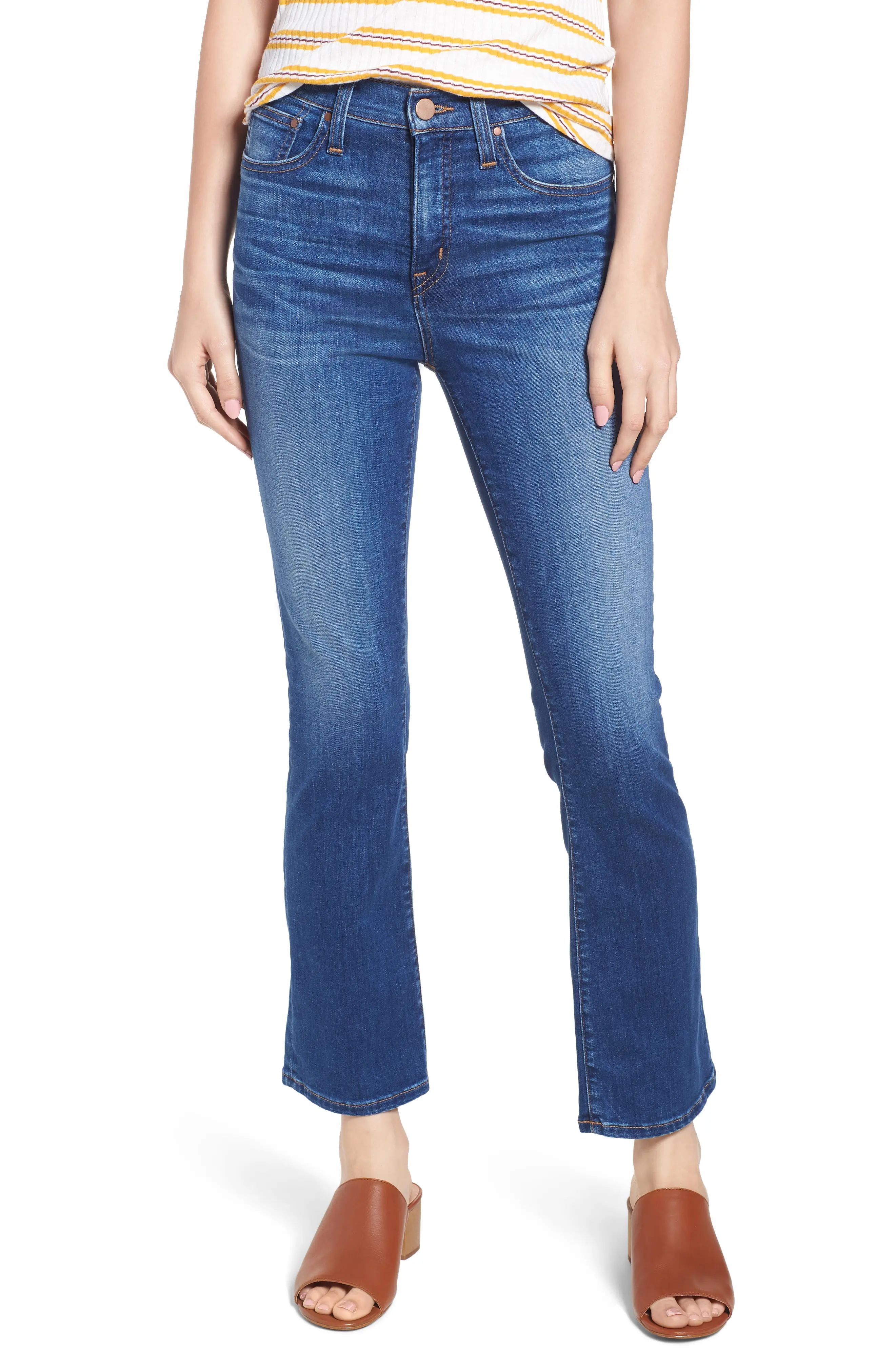 Caslon® Crop Flare Jeans (Regular & Petite) | Nordstrom