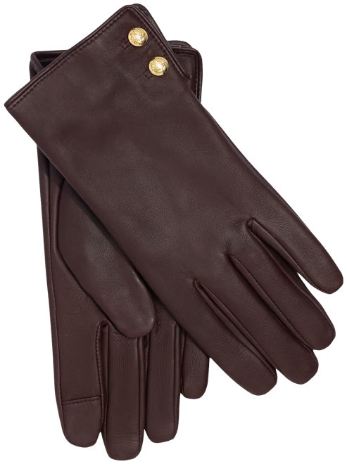 Women's Leather Touchscreen Gloves | Macy's